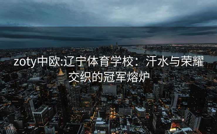 zoty中欧:辽宁体育学校：汗水与荣耀交织的冠军熔炉