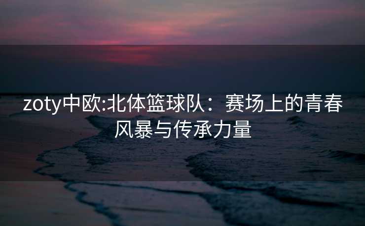 zoty中欧:北体篮球队：赛场上的青春风暴与传承力量