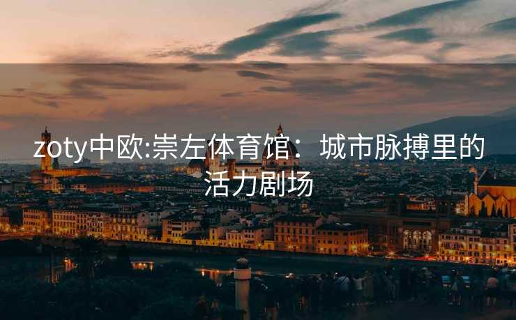zoty中欧:崇左体育馆：城市脉搏里的活力剧场