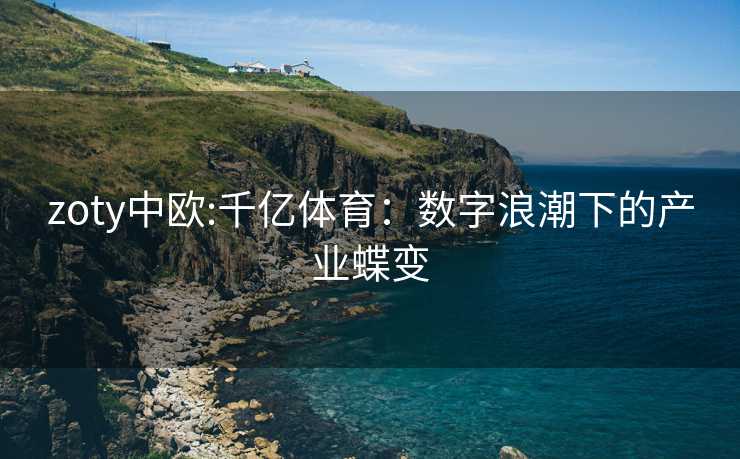 zoty中欧:千亿体育：数字浪潮下的产业蝶变